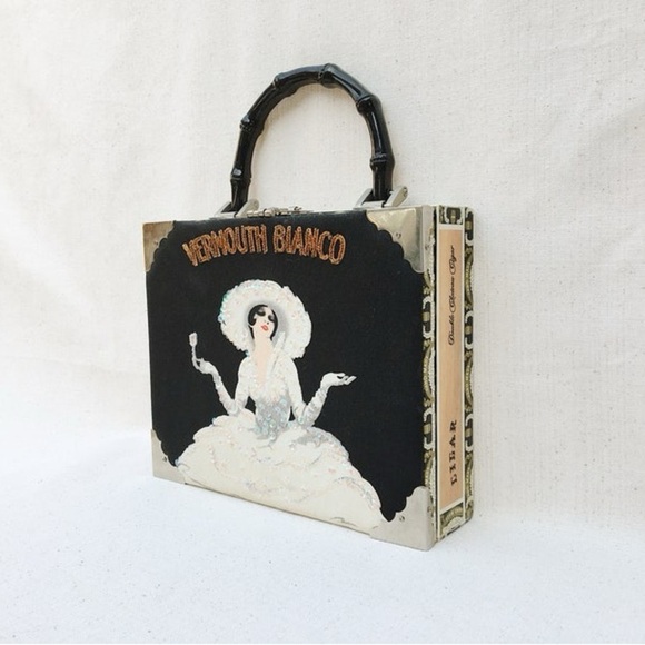 Vermouth Bianco Art Deco Cigar Box Purse - Picture 3 of 16
